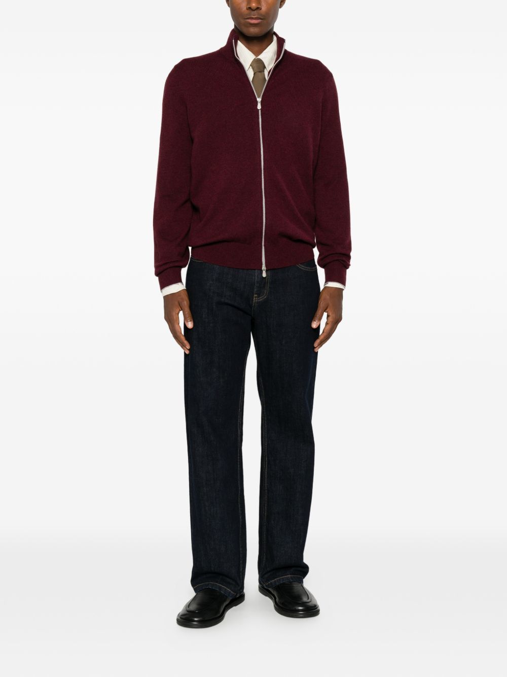 Brunello Cucinelli Men Cashmere Zipped Cardigan