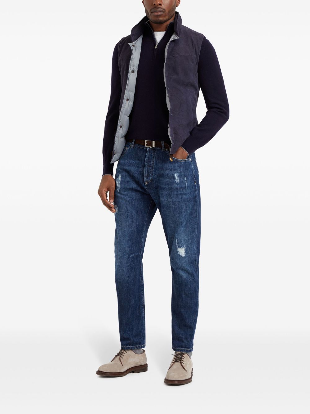 Brunello Cucinelli Men Cashmere Turtle-Neck Sweater
