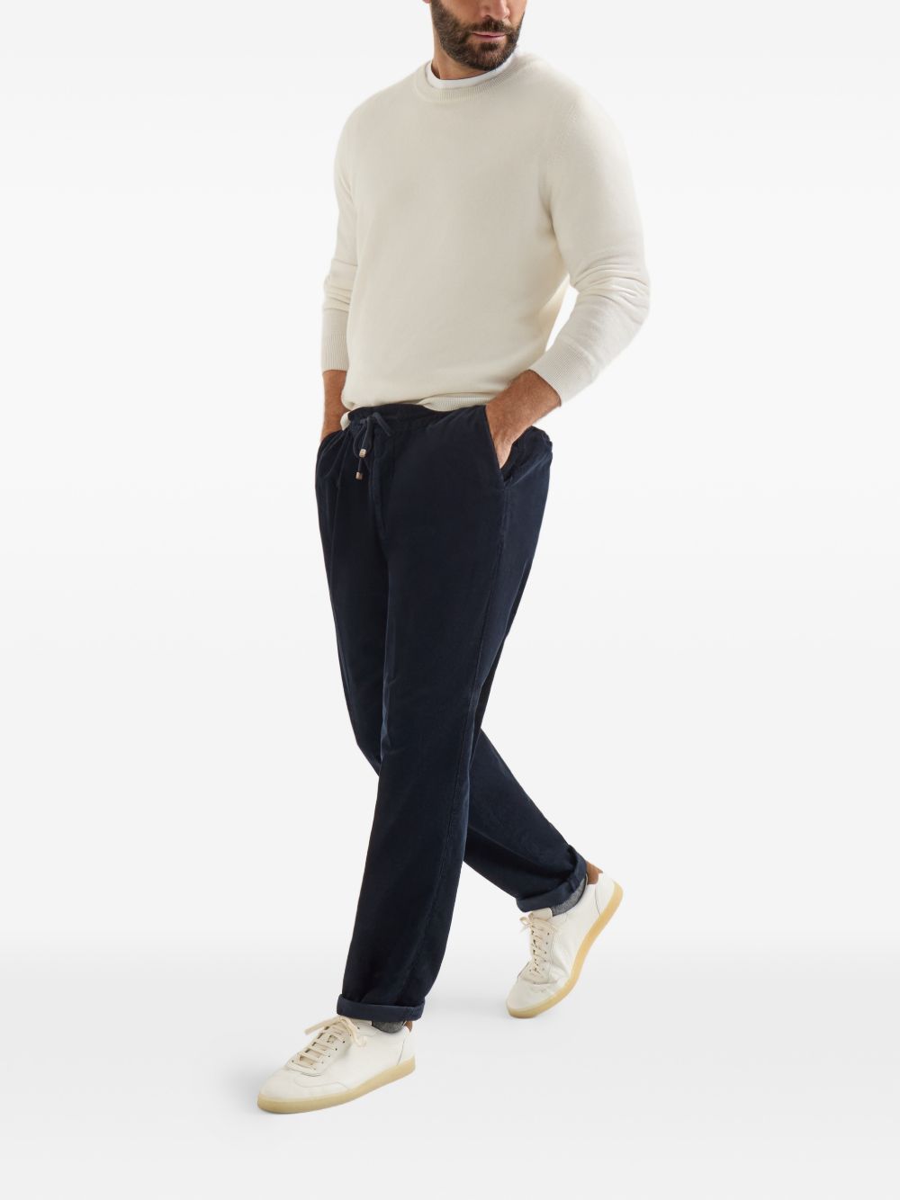 Brunello Cucinelli Men Velvet Trousers