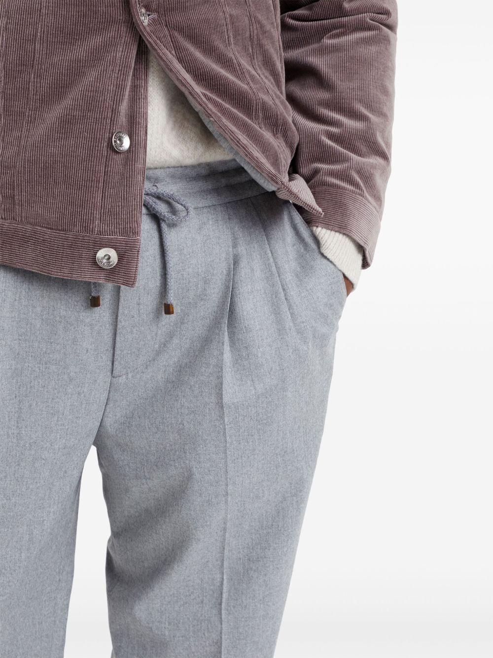 Brunello Cucinelli Men Wool Trousers