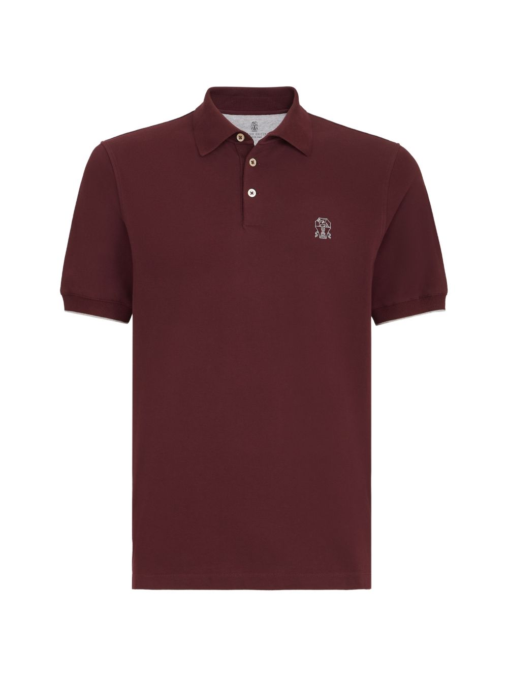 Brunello Cucinelli Men Logo Cotton Polo Shirt