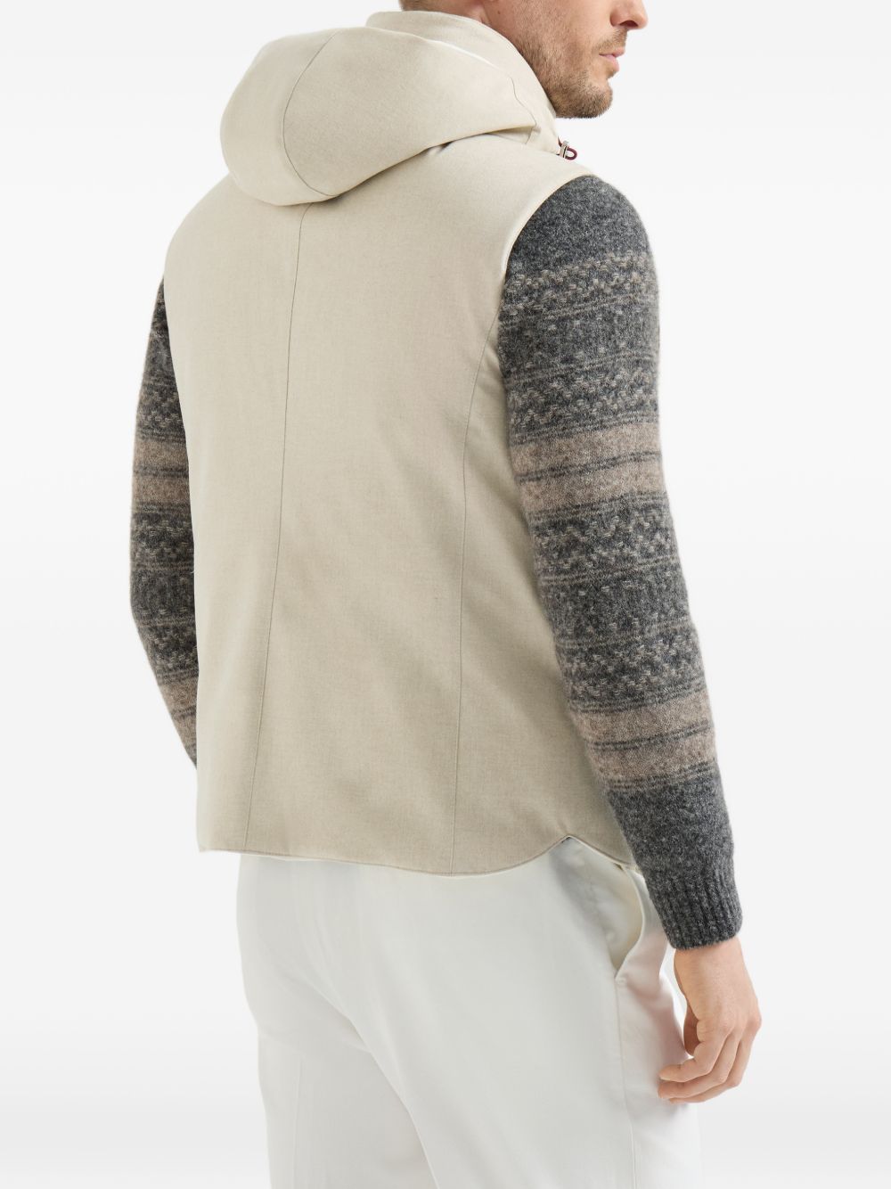 Brunello Cucinelli Men Wool Padded Vest