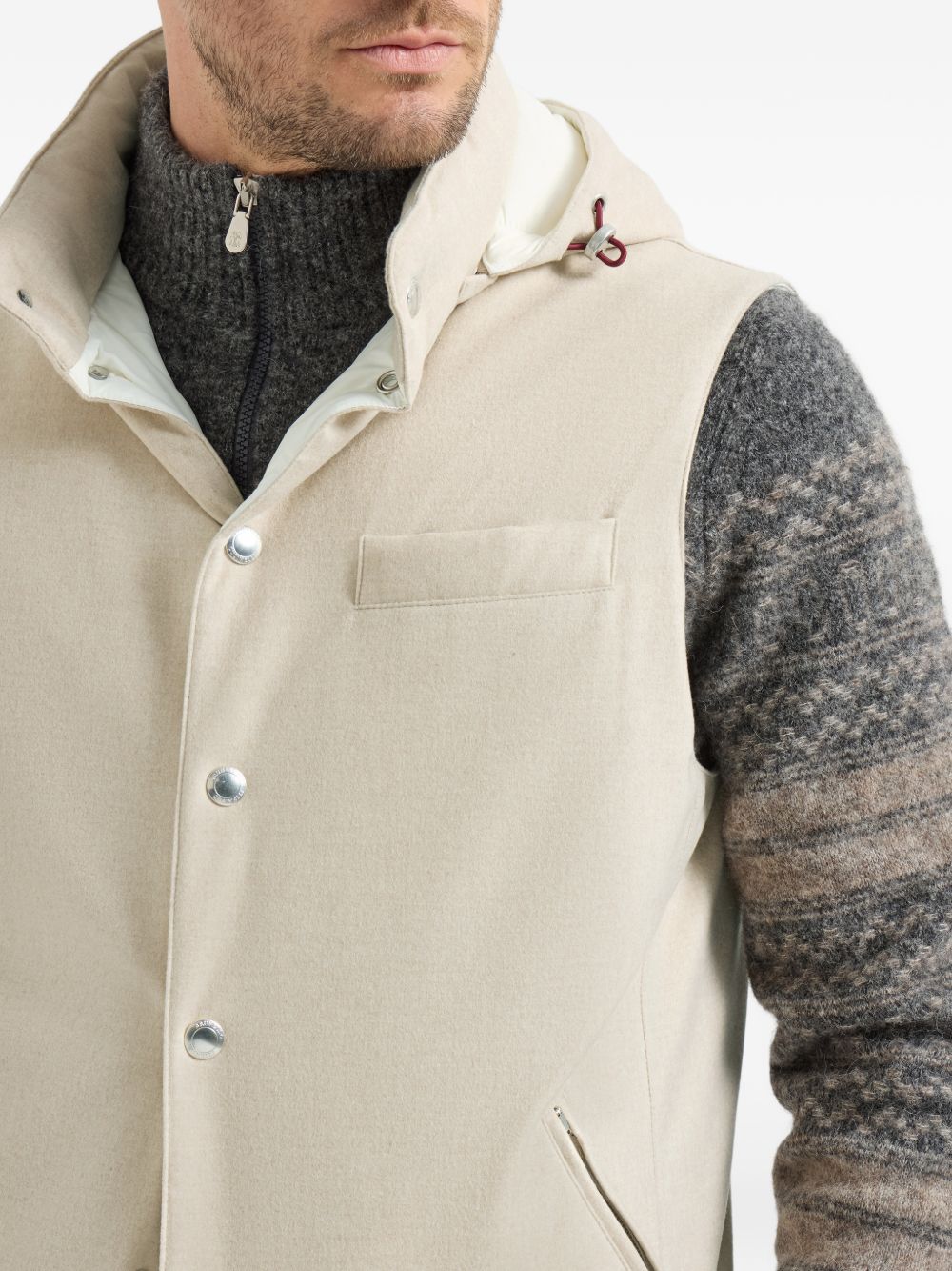 Brunello Cucinelli Men Wool Padded Vest