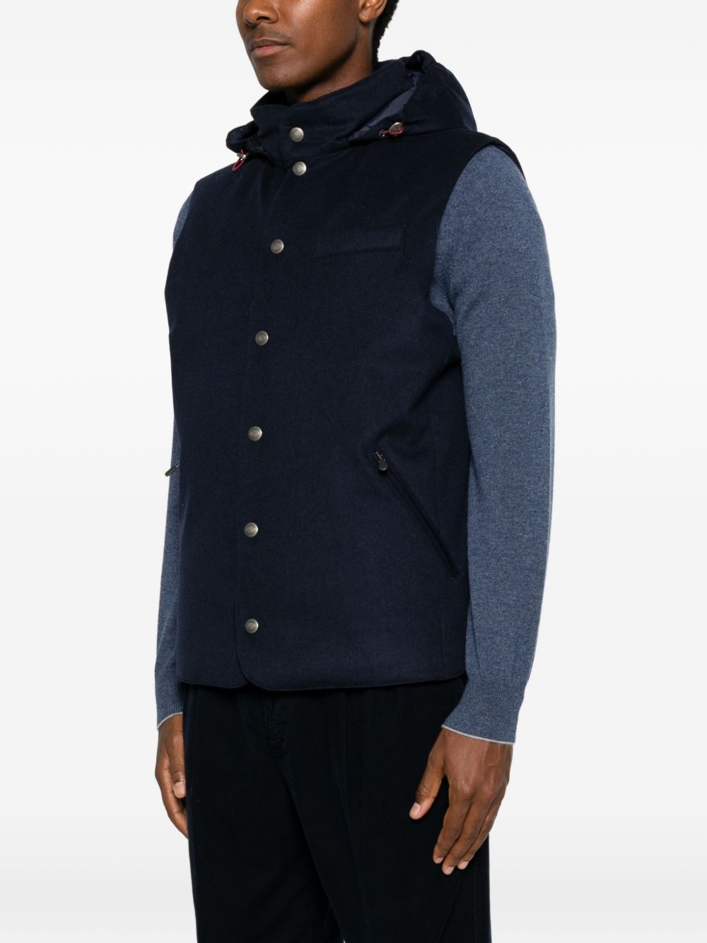 Brunello Cucinelli Men Wool Padded Vest