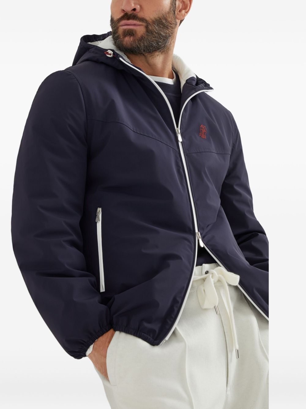 Brunello Cucinelli Men Water-Resistant Blouson Jacket
