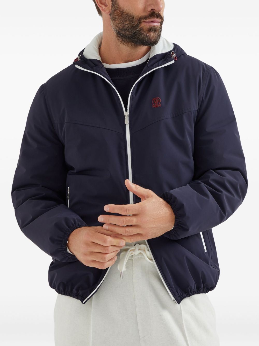 Brunello Cucinelli Men Water-Resistant Blouson Jacket