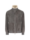 Brunello Cucinelli Men Shearling Leather Jacket