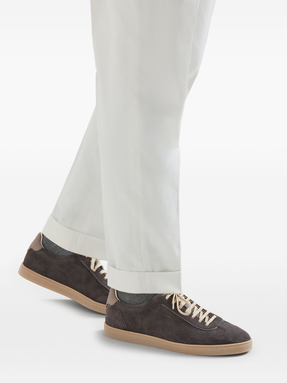 Brunello Cucinelli Men Suede Leather Sneakers