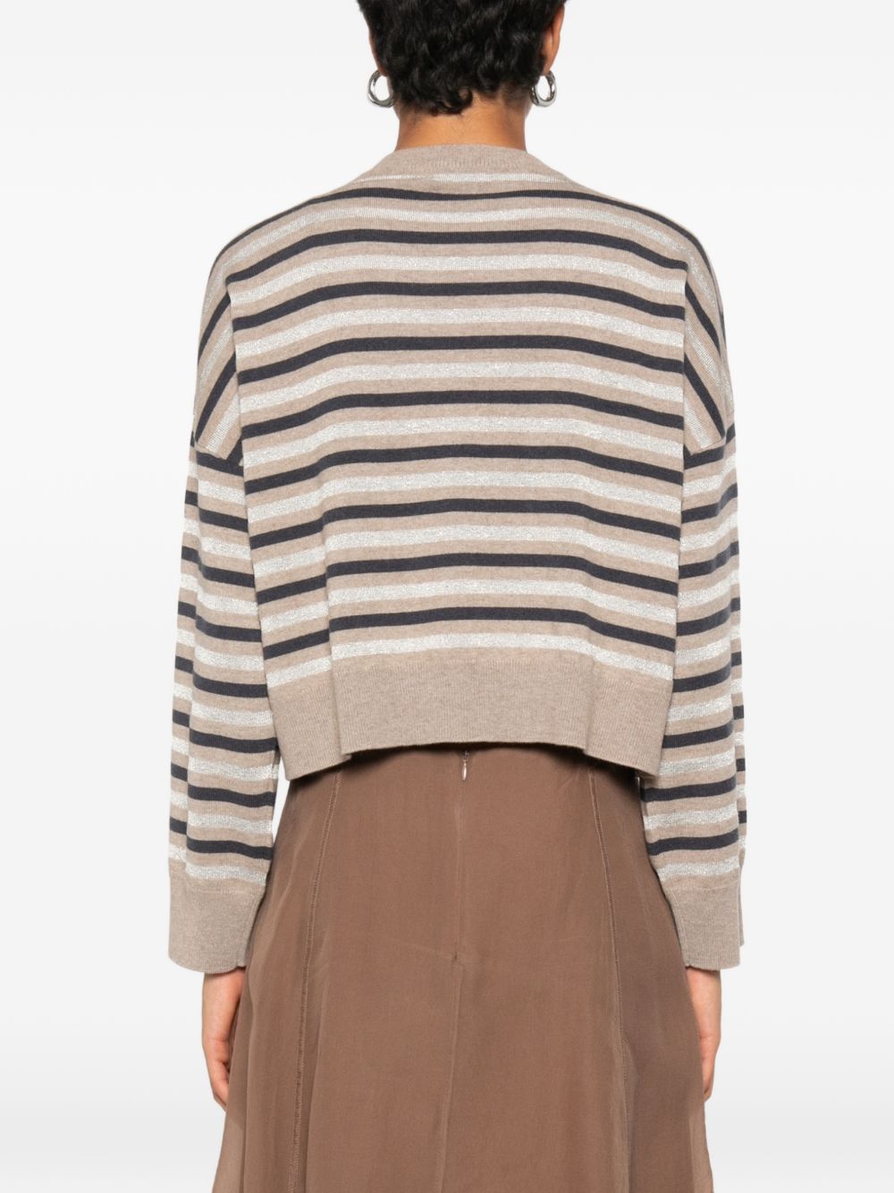 Brunello Cucinelli Women Striped Cashmere Sweater