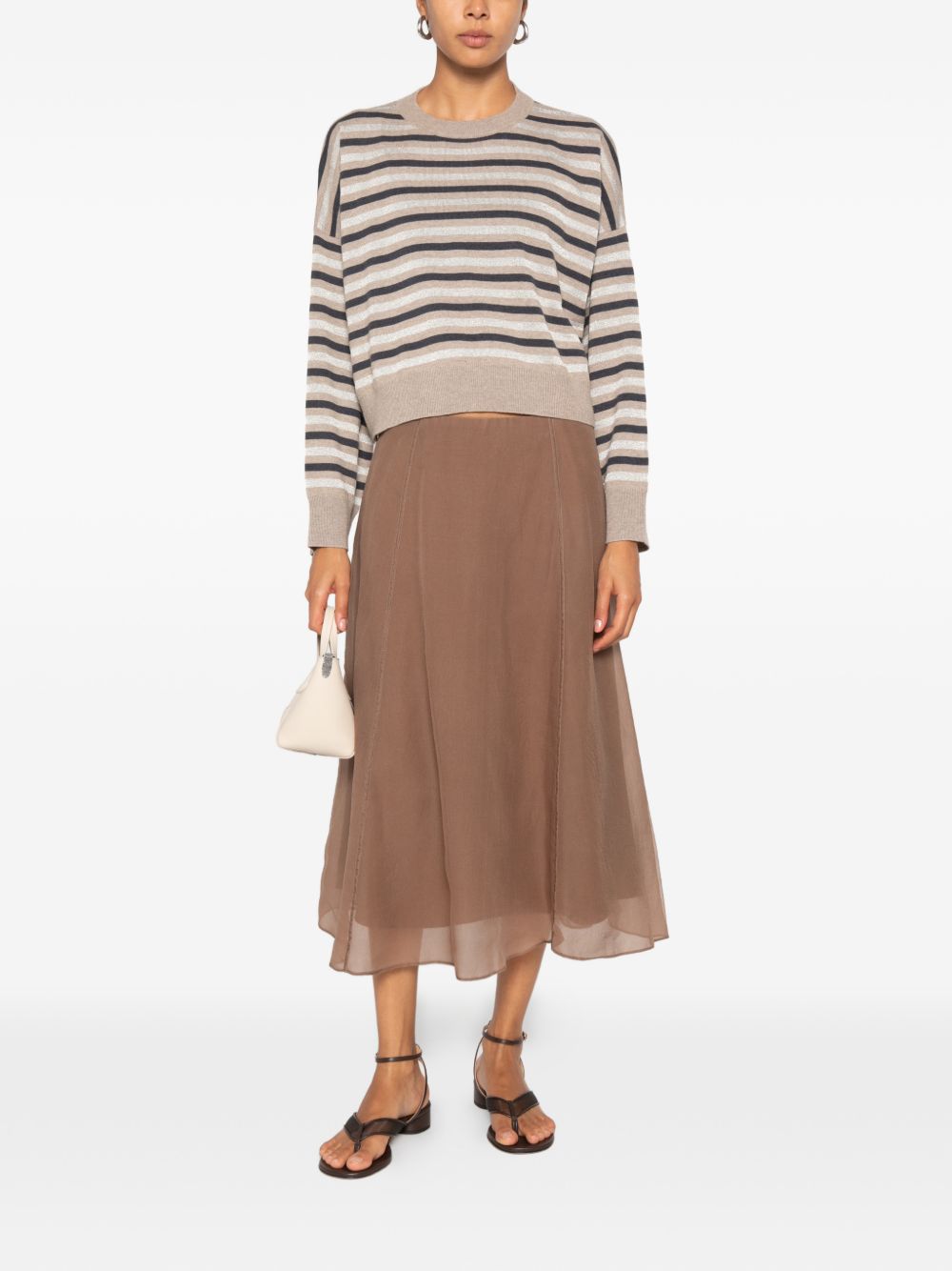 Brunello Cucinelli Women Striped Cashmere Sweater