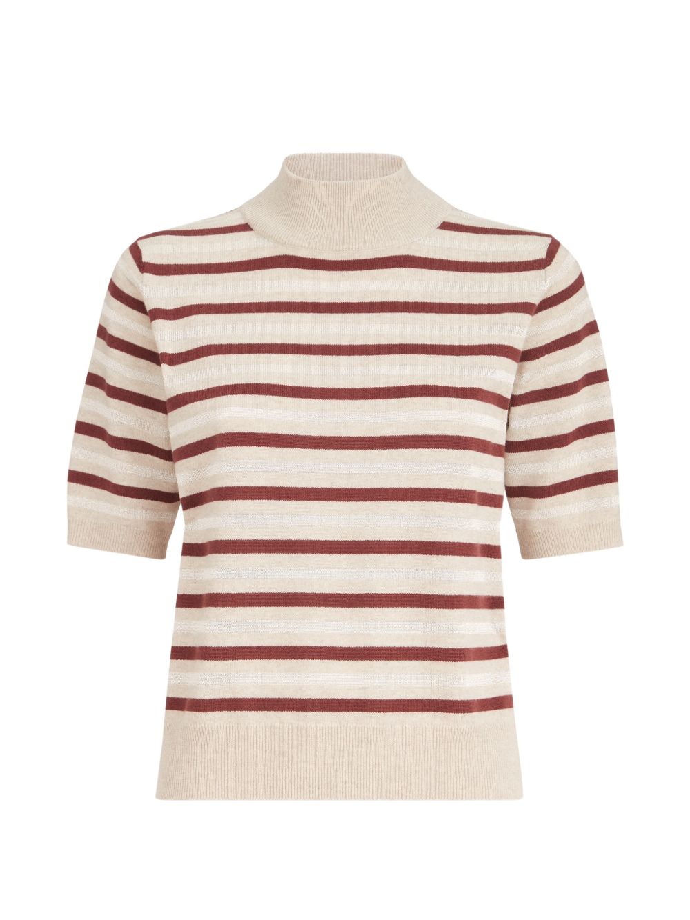 Brunello Cucinelli Women Wool And Cashmere Striped Sweater