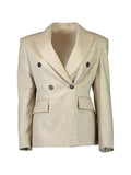 Brunello Cucinelli Women Wool Blend Double-Breasted Jacket