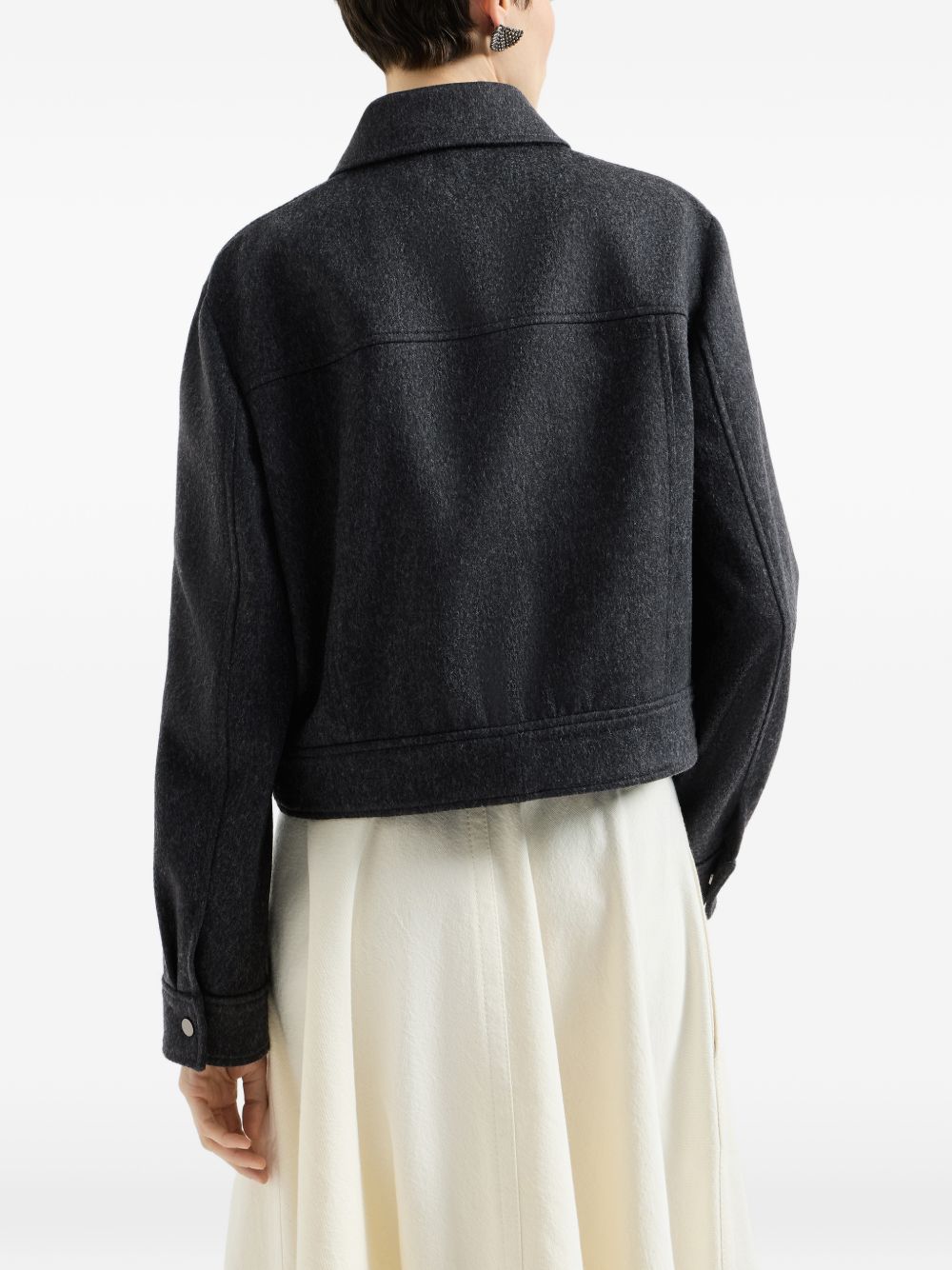 Brunello Cucinelli Women Zipped Wool Jacket