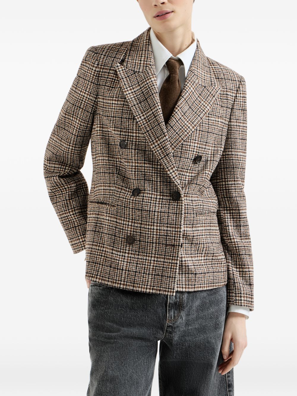 Brunello Cucinelli Women Wool Double-Breasted Jacket