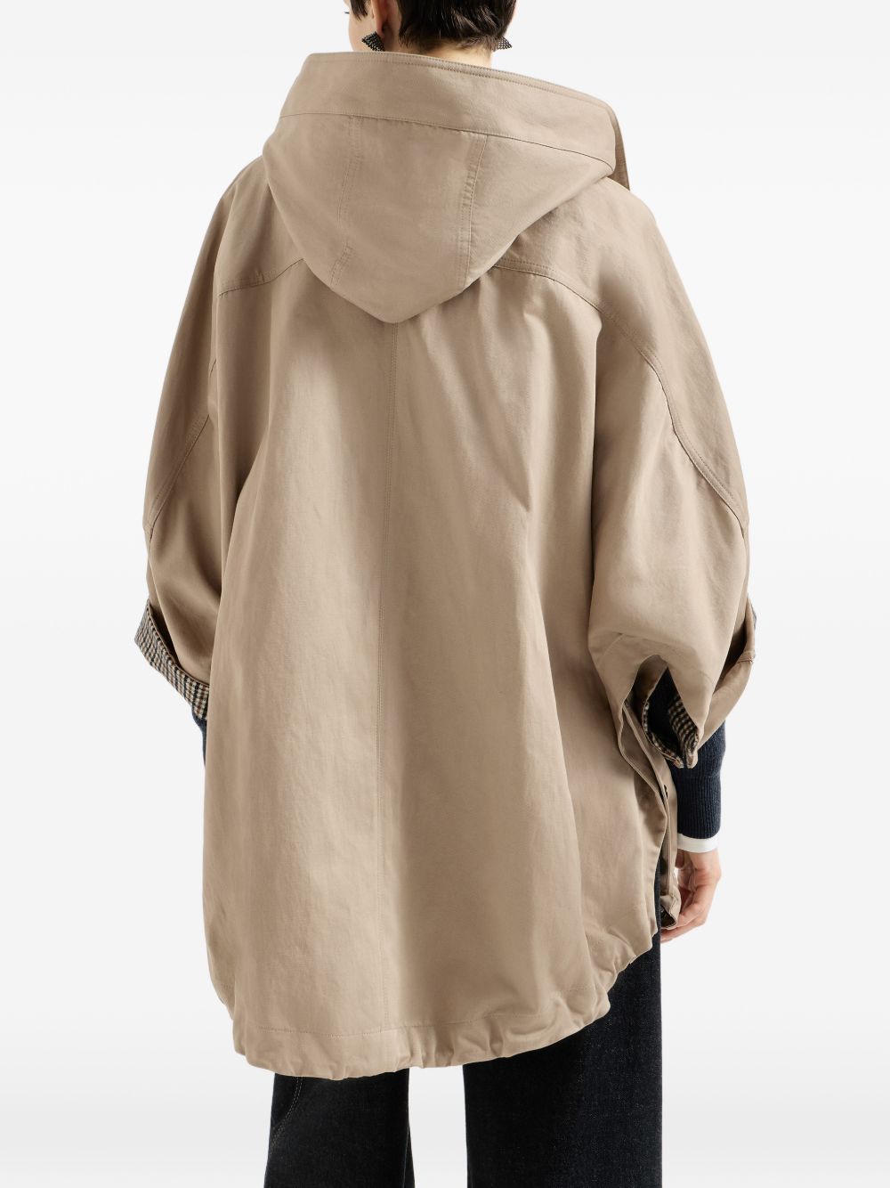 Brunello Cucinelli Women Cotton And Linen Blend Parka Coat