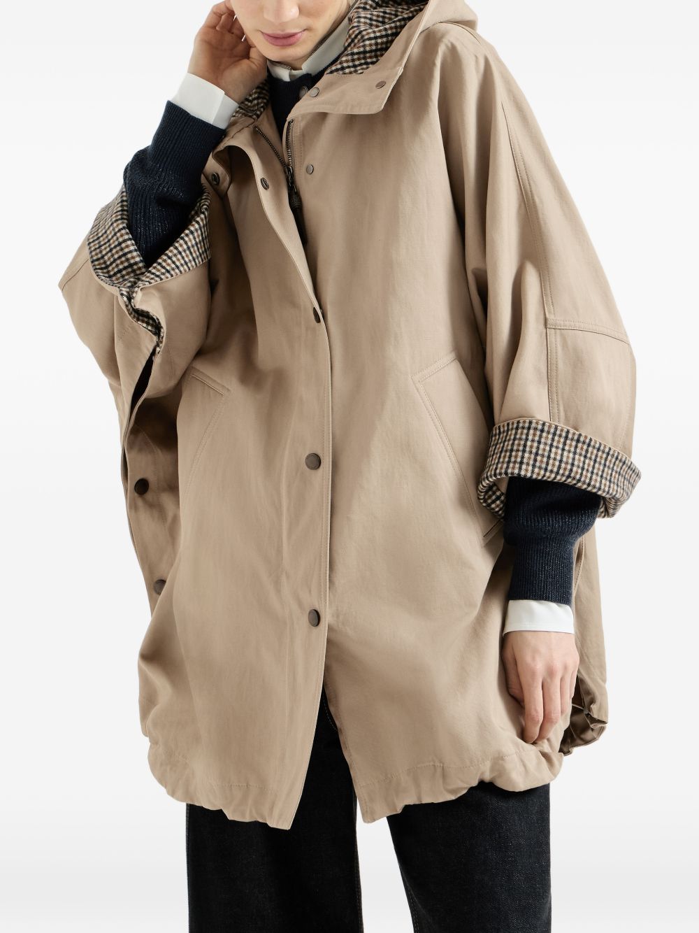 Brunello Cucinelli Women Cotton And Linen Blend Parka Coat