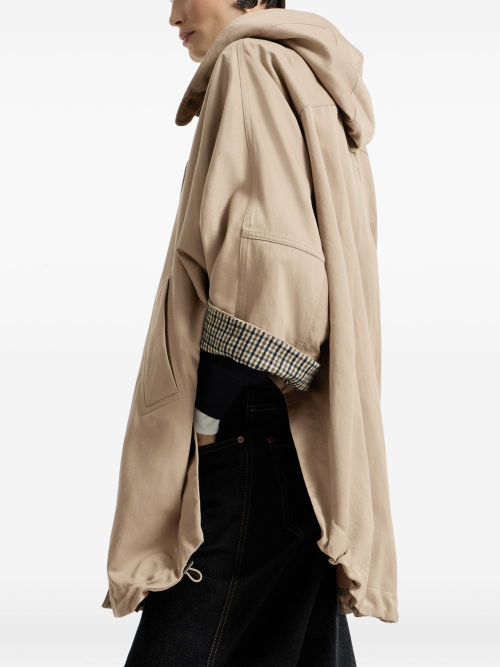 Brunello Cucinelli Women Cotton And Linen Blend Parka Coat