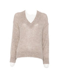 Brunello Cucinelli Women Wool Blend V-Necked Sweater