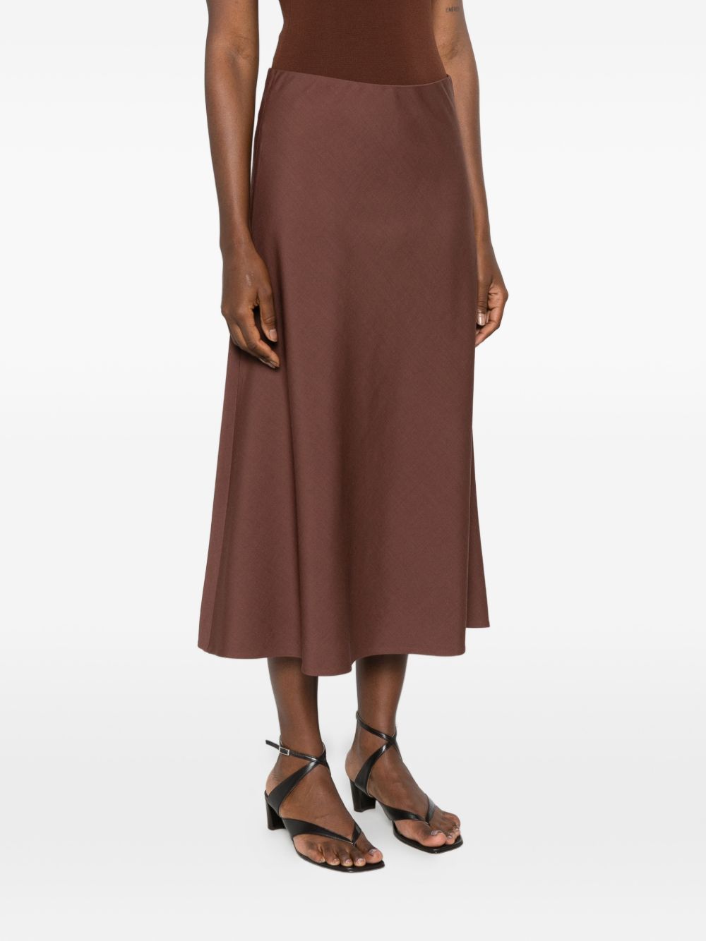 Brunello Cucinelli Women Wool Blend Midi Skirt