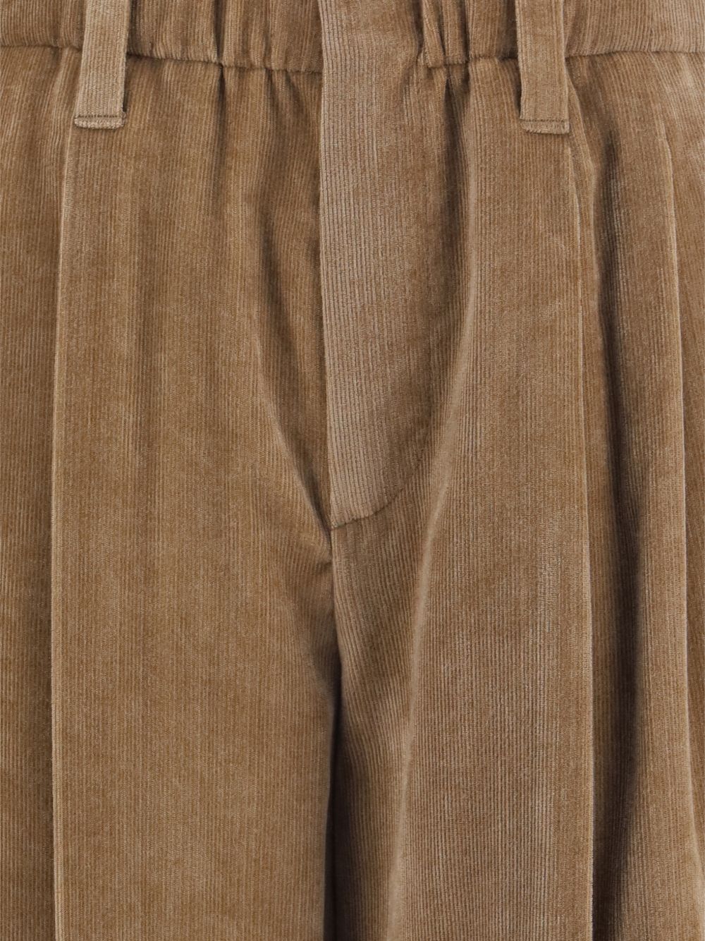 Brunello Cucinelli Women Pleated Corduroy Trousers