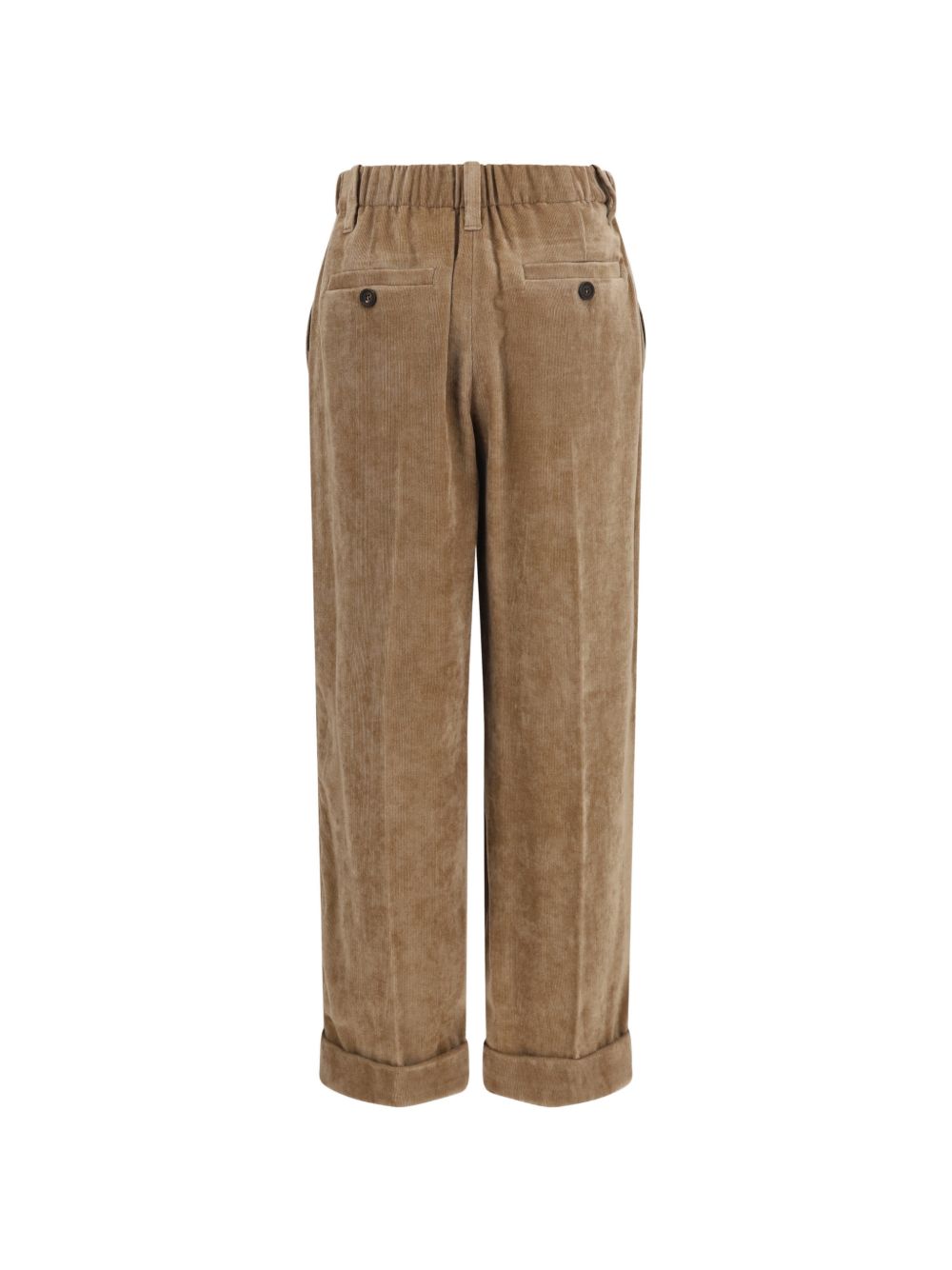 Brunello Cucinelli Women Pleated Corduroy Trousers