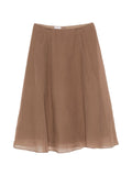 Brunello Cucinelli Women Silk Midi Skirt
