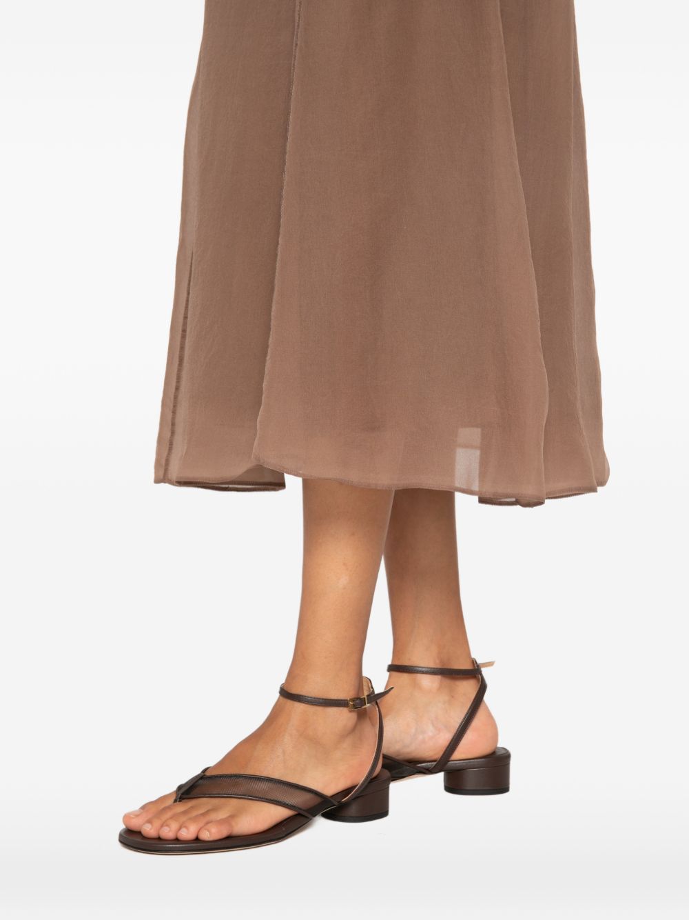 Brunello Cucinelli Women Silk Midi Skirt