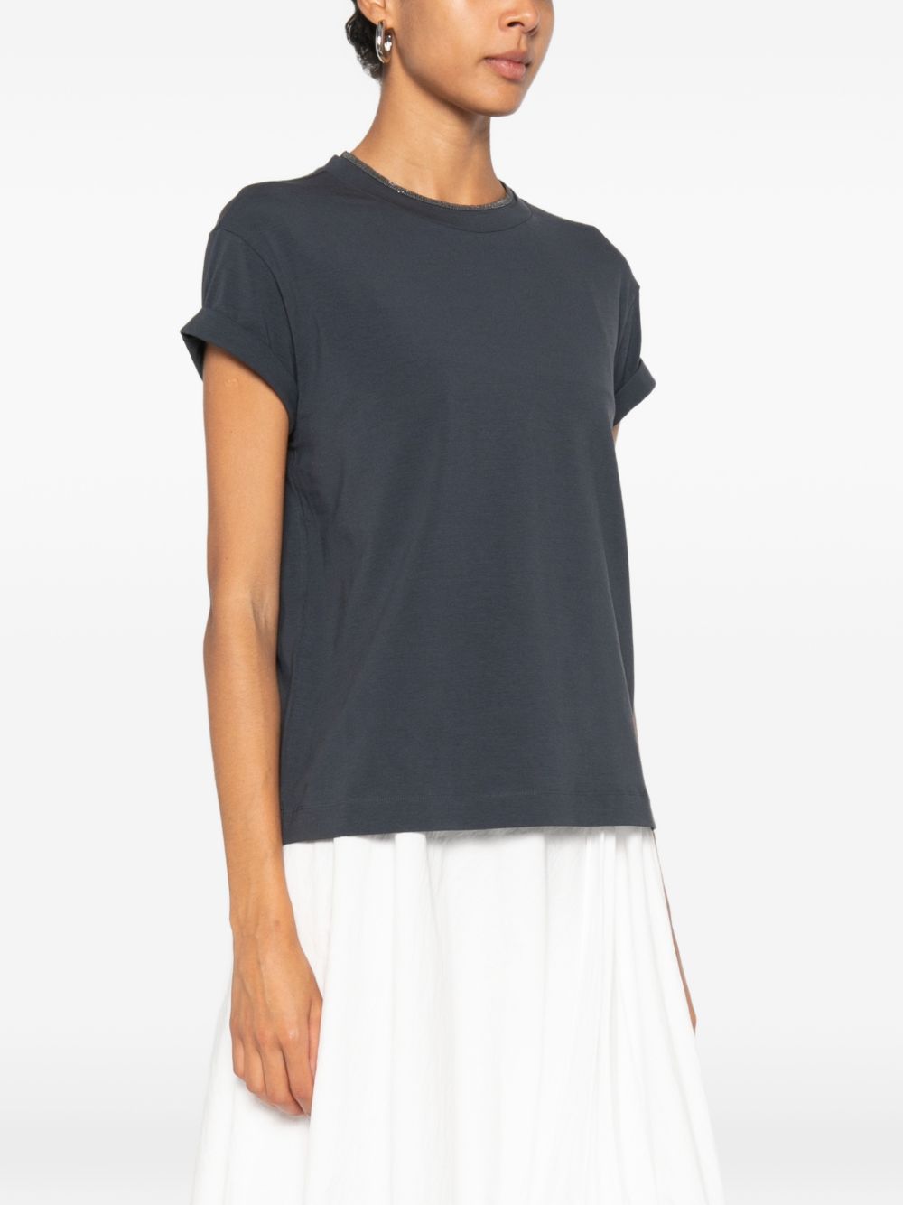 Brunello Cucinelli Women Cotton T-Shirt