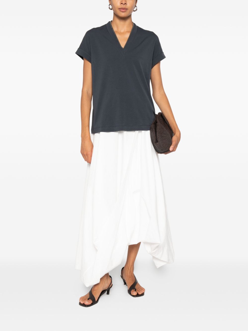 Brunello Cucinelli Women Cotton T-Shirt