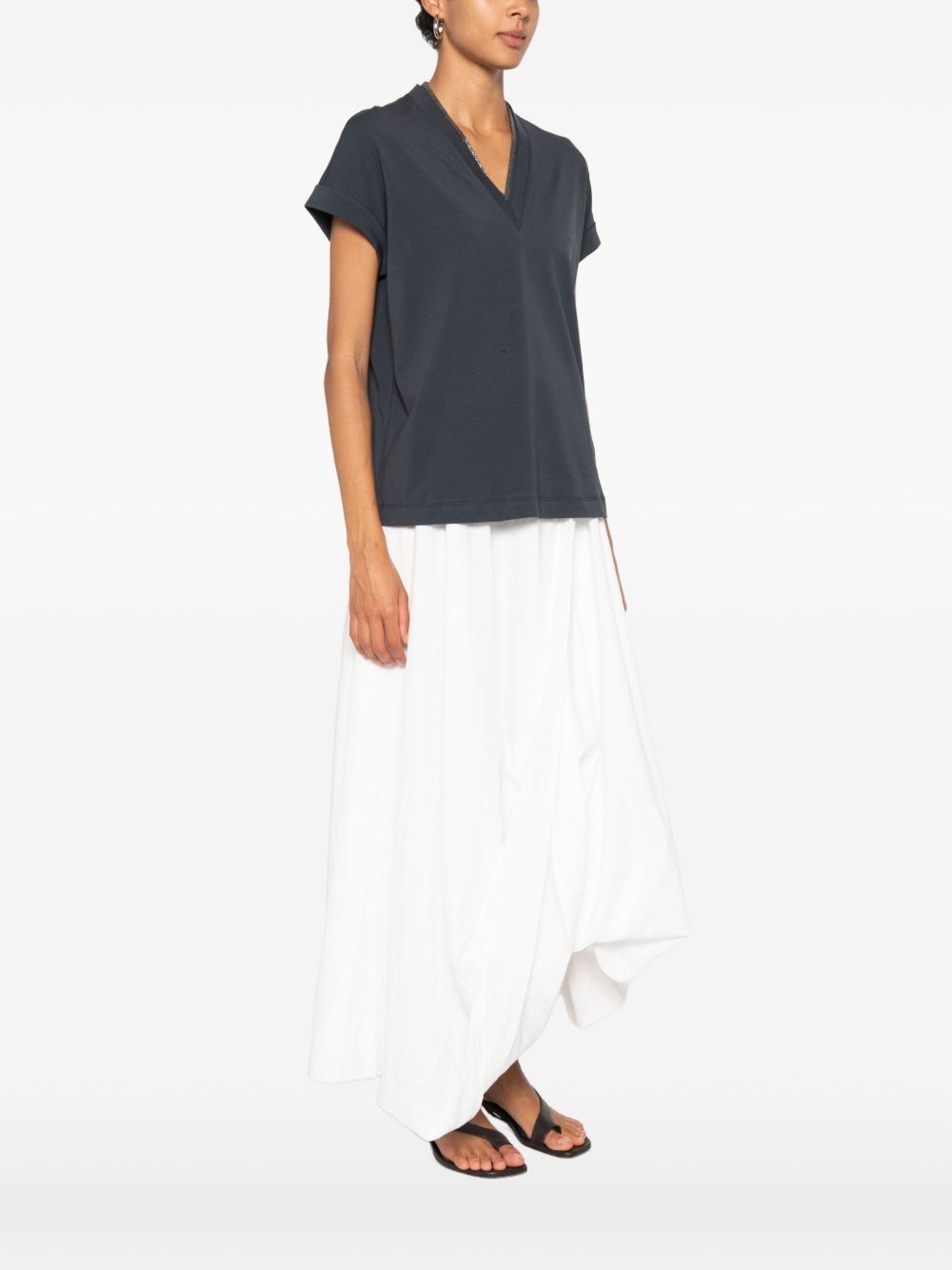 Brunello Cucinelli Women Cotton T-Shirt