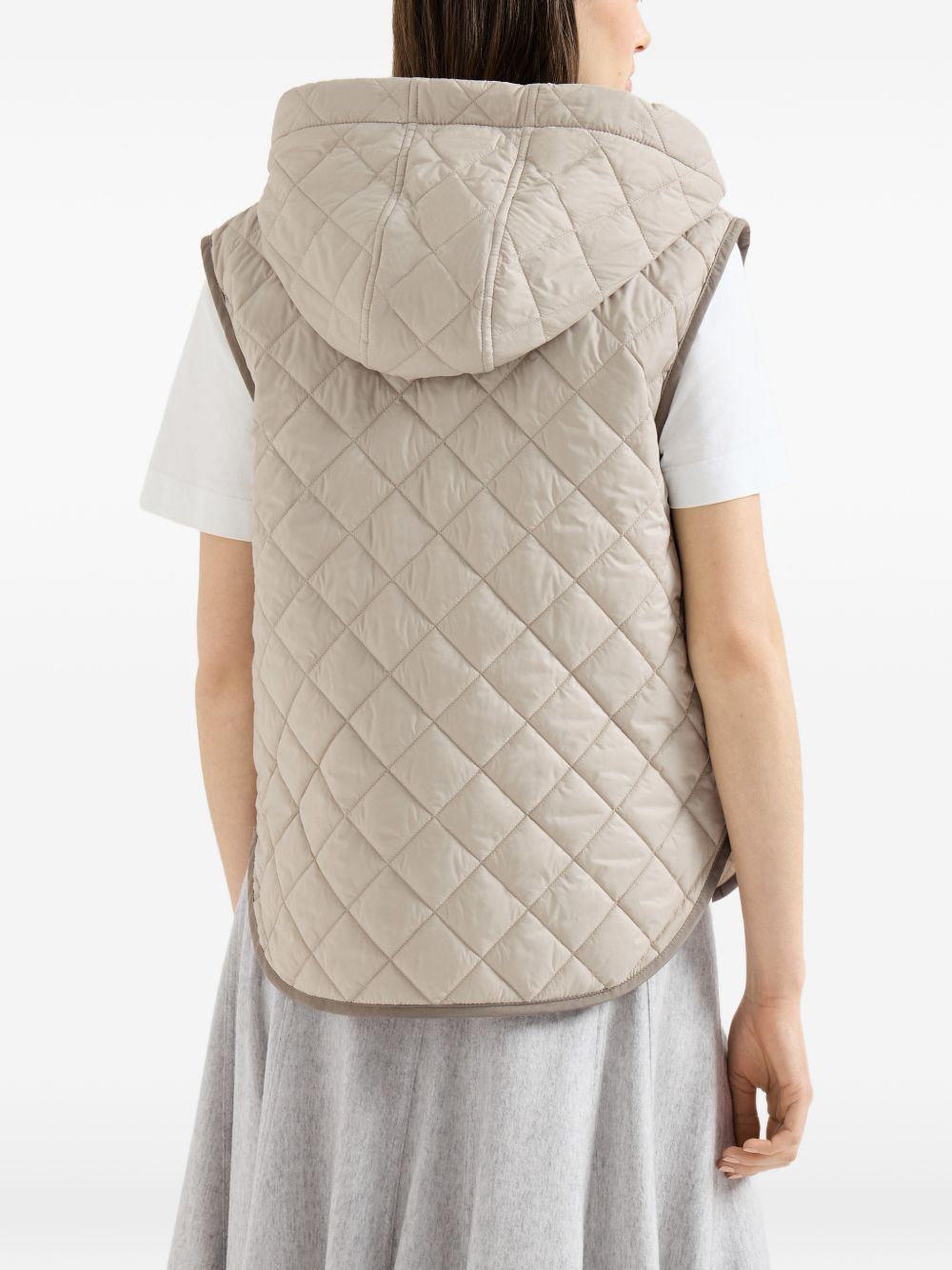 Brunello Cucinelli Women Quilted Down Vest