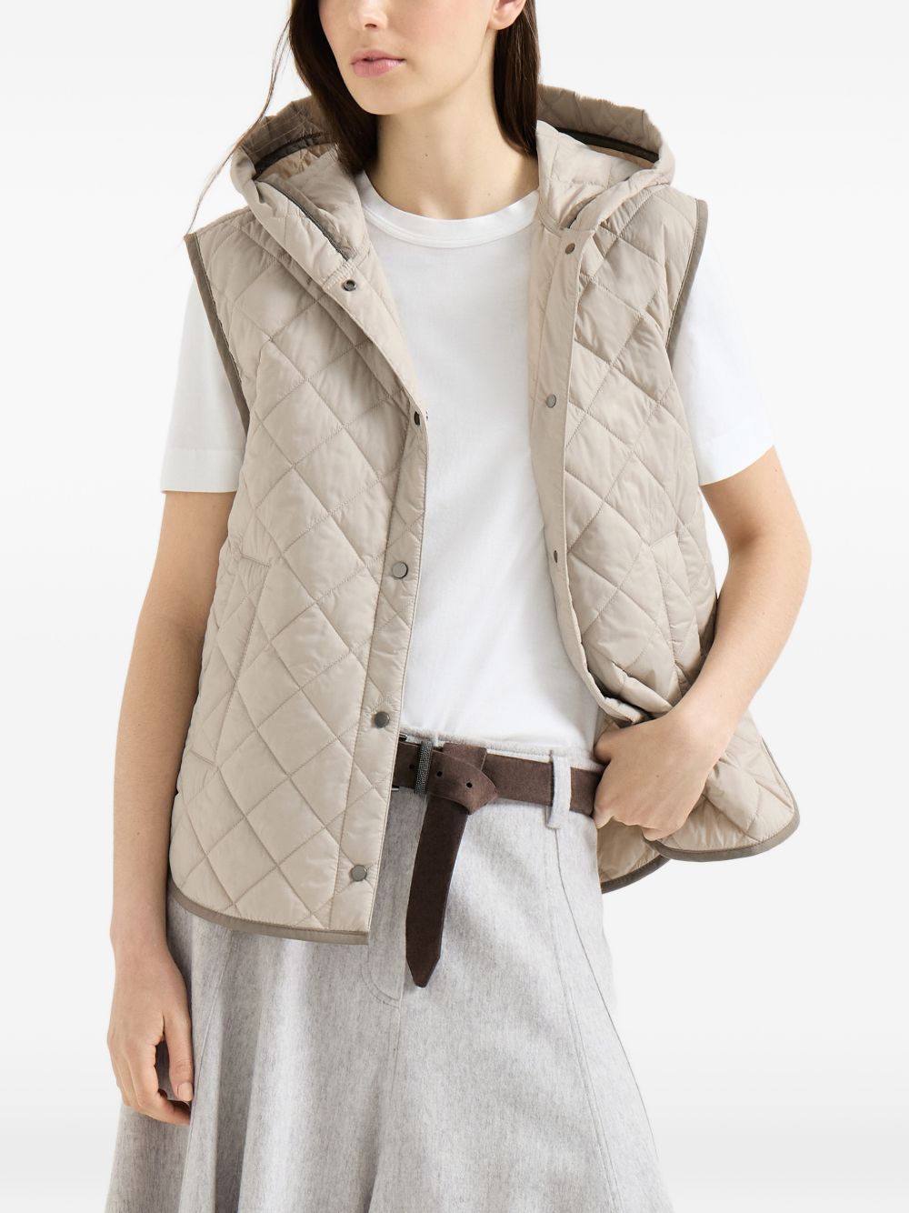 Brunello Cucinelli Women Quilted Down Vest