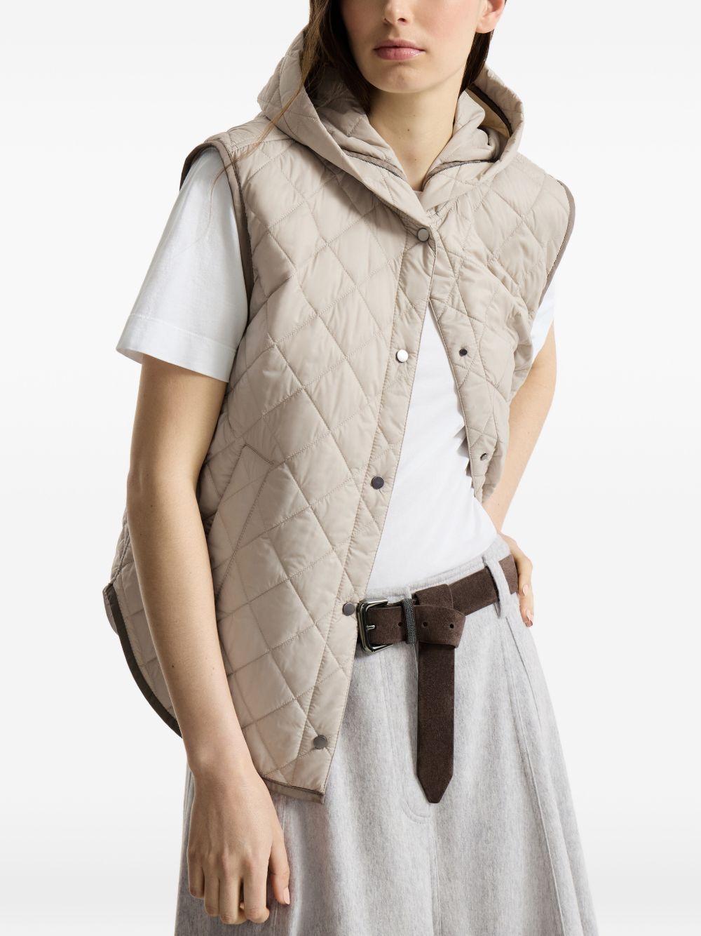 Brunello Cucinelli Women Quilted Down Vest