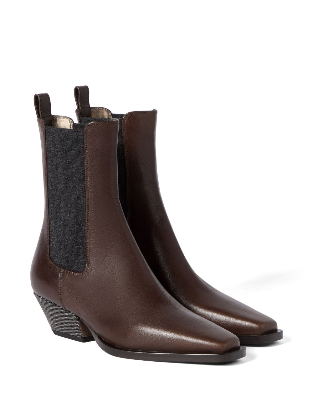 Brunello Cucinelli Women Leather Ankle Boots