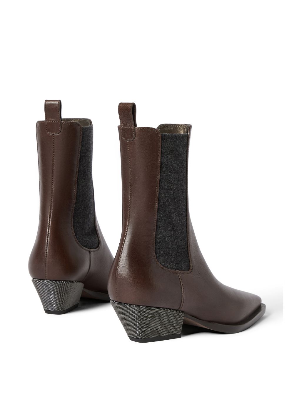 Brunello Cucinelli Women Leather Ankle Boots