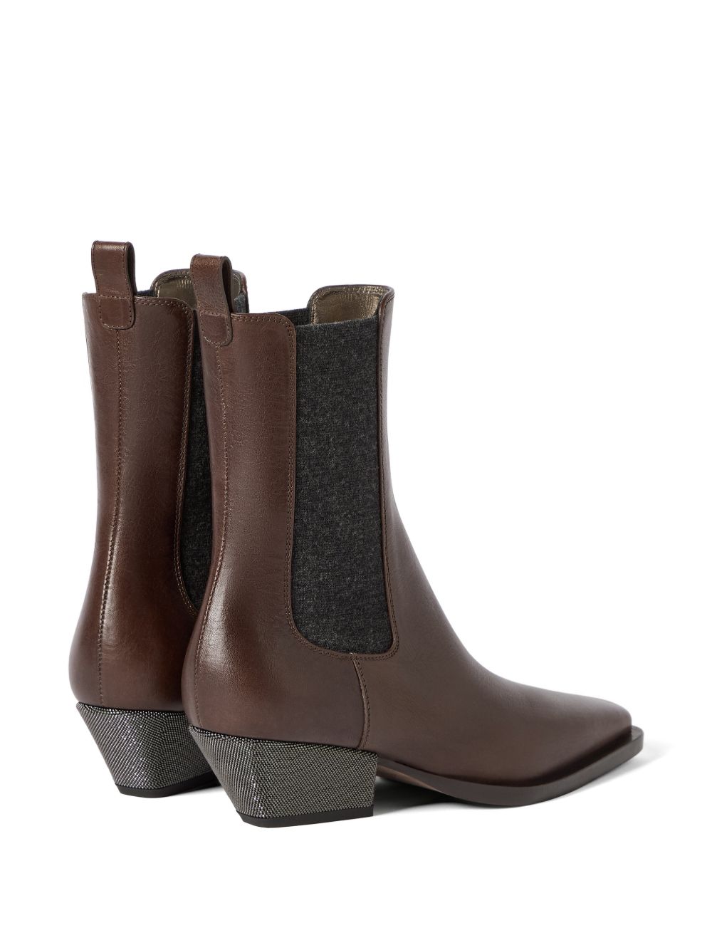 Brunello Cucinelli Women Leather Ankle Boots