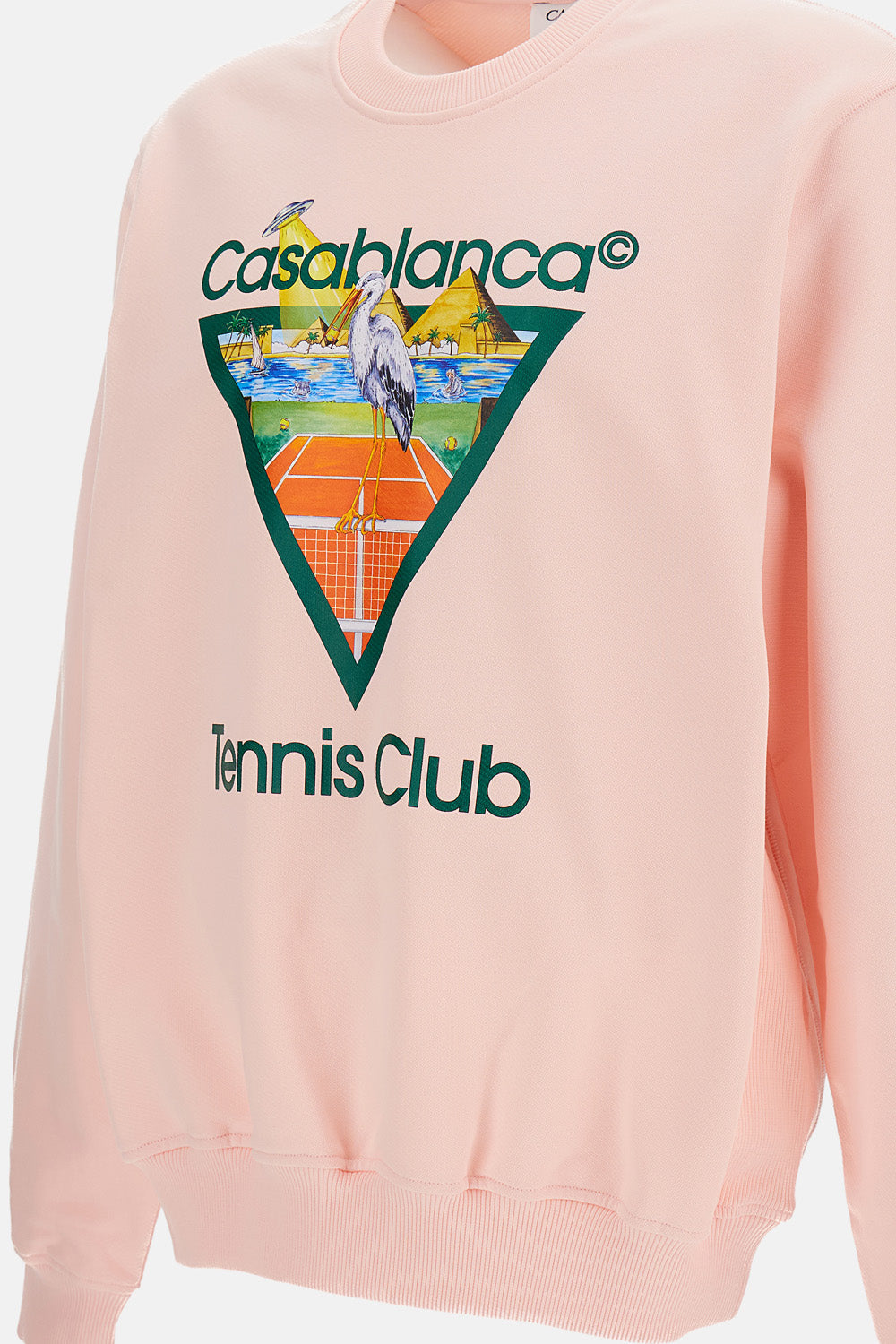 Casablanca Men Tennis Club Icon Printed Classic Sweatshirt