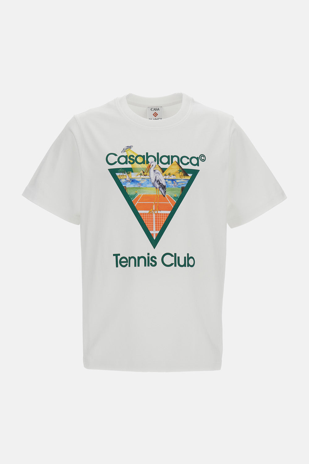 Casablanca Men Tennis Club Icon Printed Classic T-Shirt