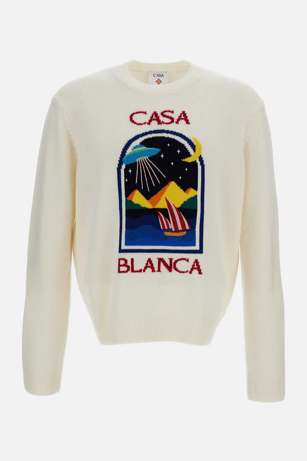 Casablanca Men Pyramid Abduction Crewneck Sweater