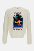 Casablanca Men Pyramid Abduction Crewneck Sweater