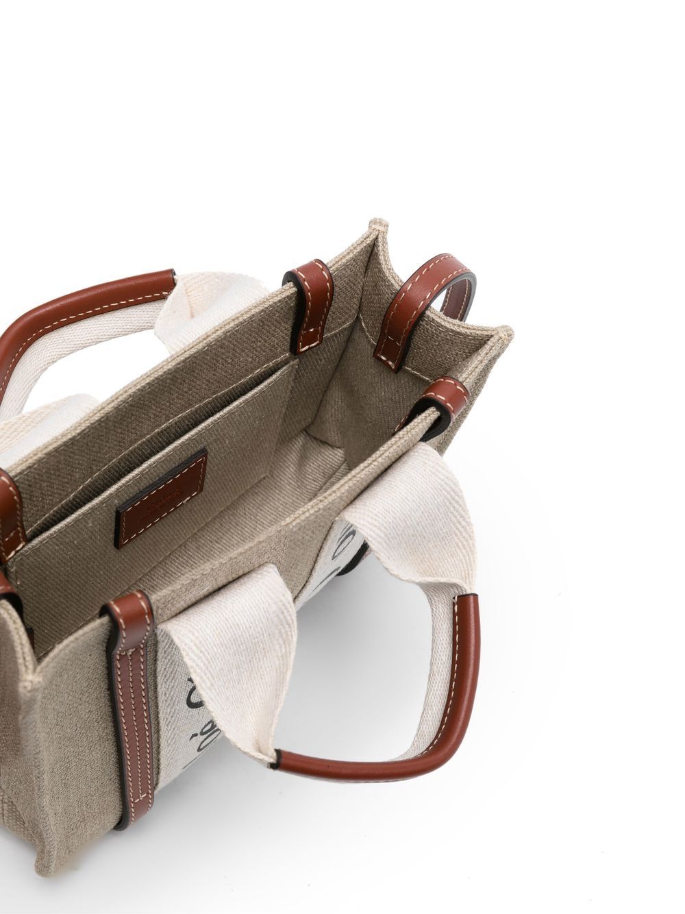 Chloé Women Woody Mini Linen Tote