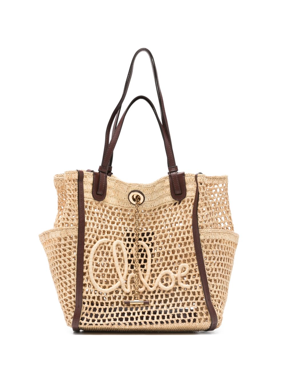 Chloé Women Chloé Iconic Rafia Tote Bag