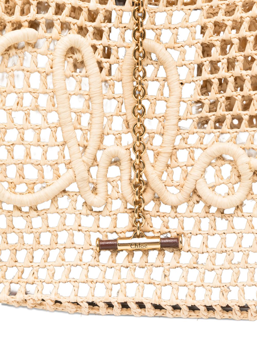 Chloé Women Chloé Iconic Rafia Tote Bag