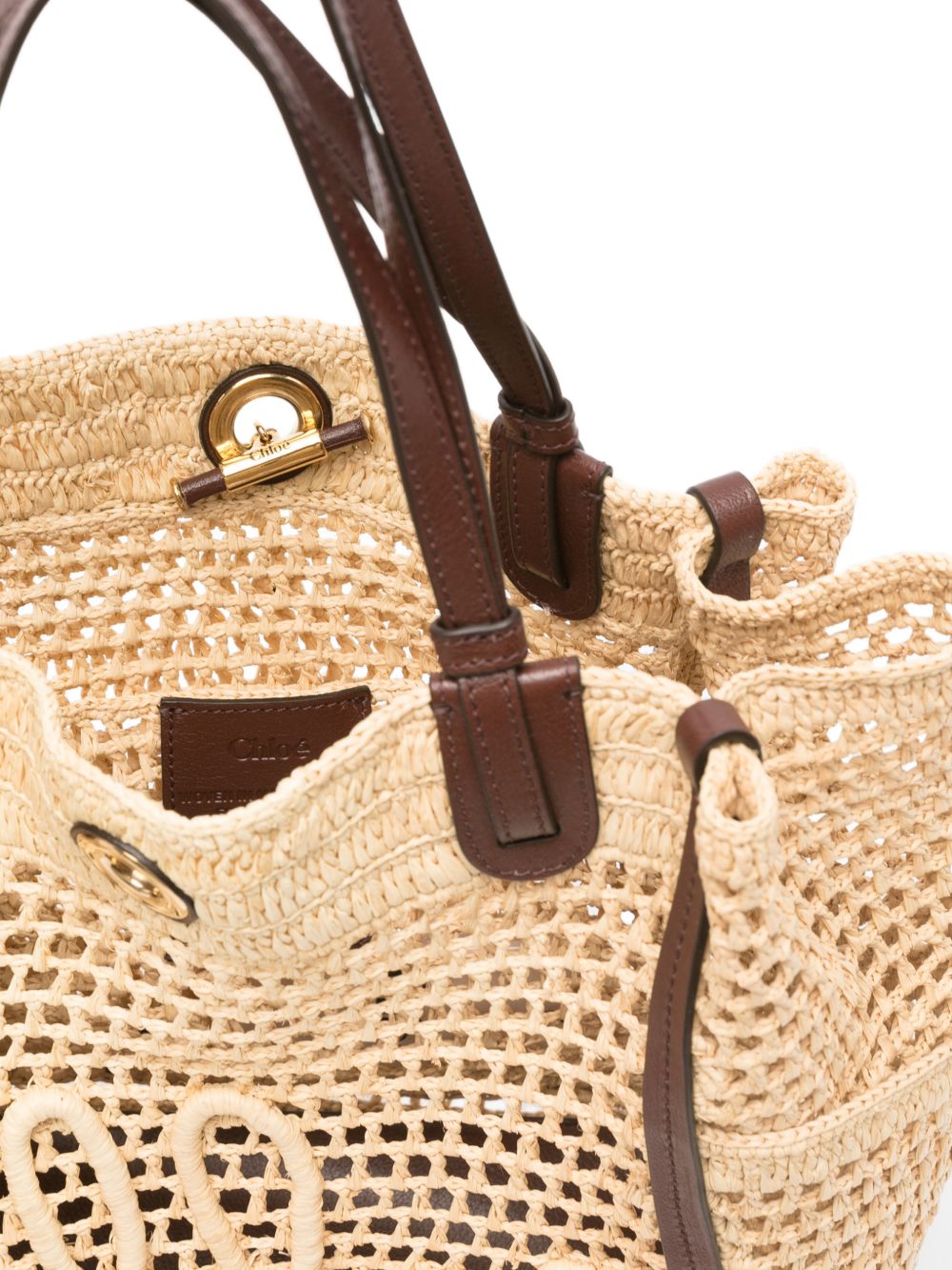 Chloé Women Chloé Iconic Rafia Tote Bag
