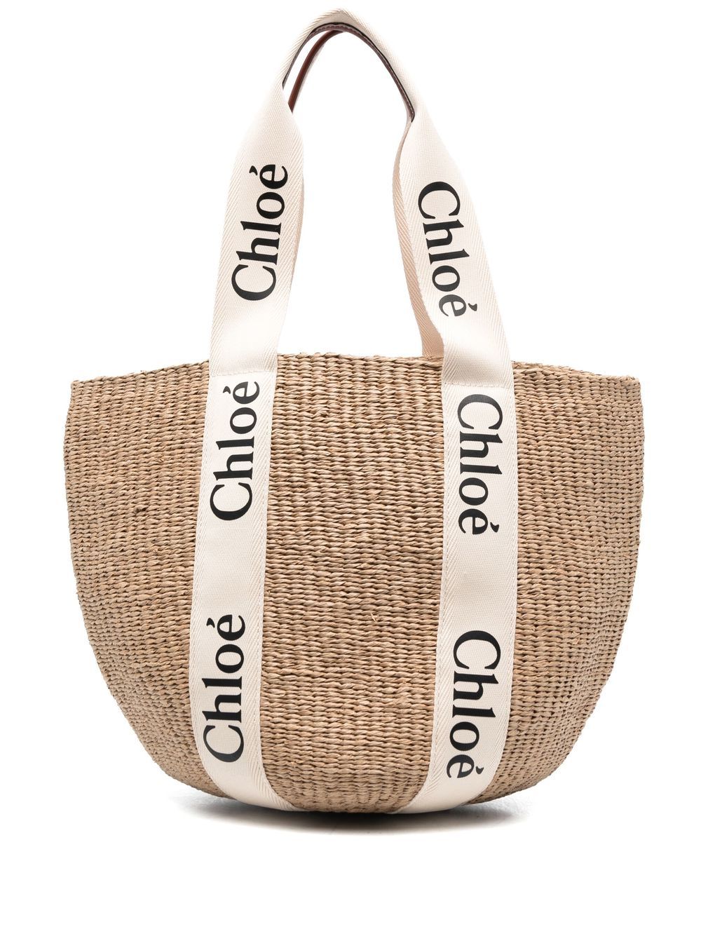 Chloé Women Woody Large Straw Basket Bag