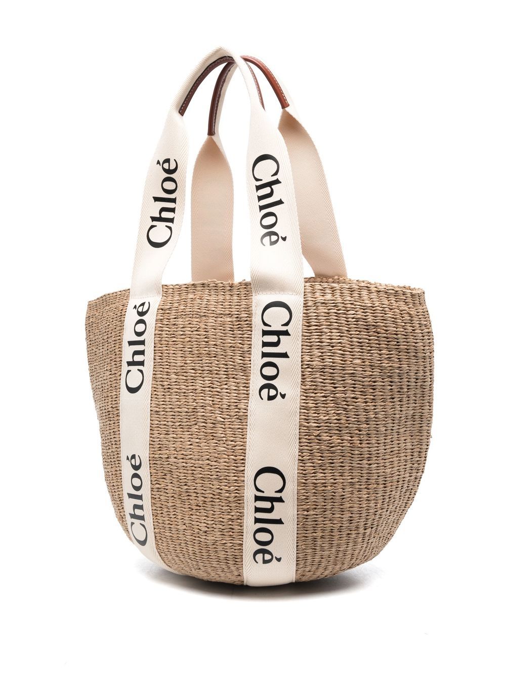 Chloé Women Woody Large Straw Basket Bag