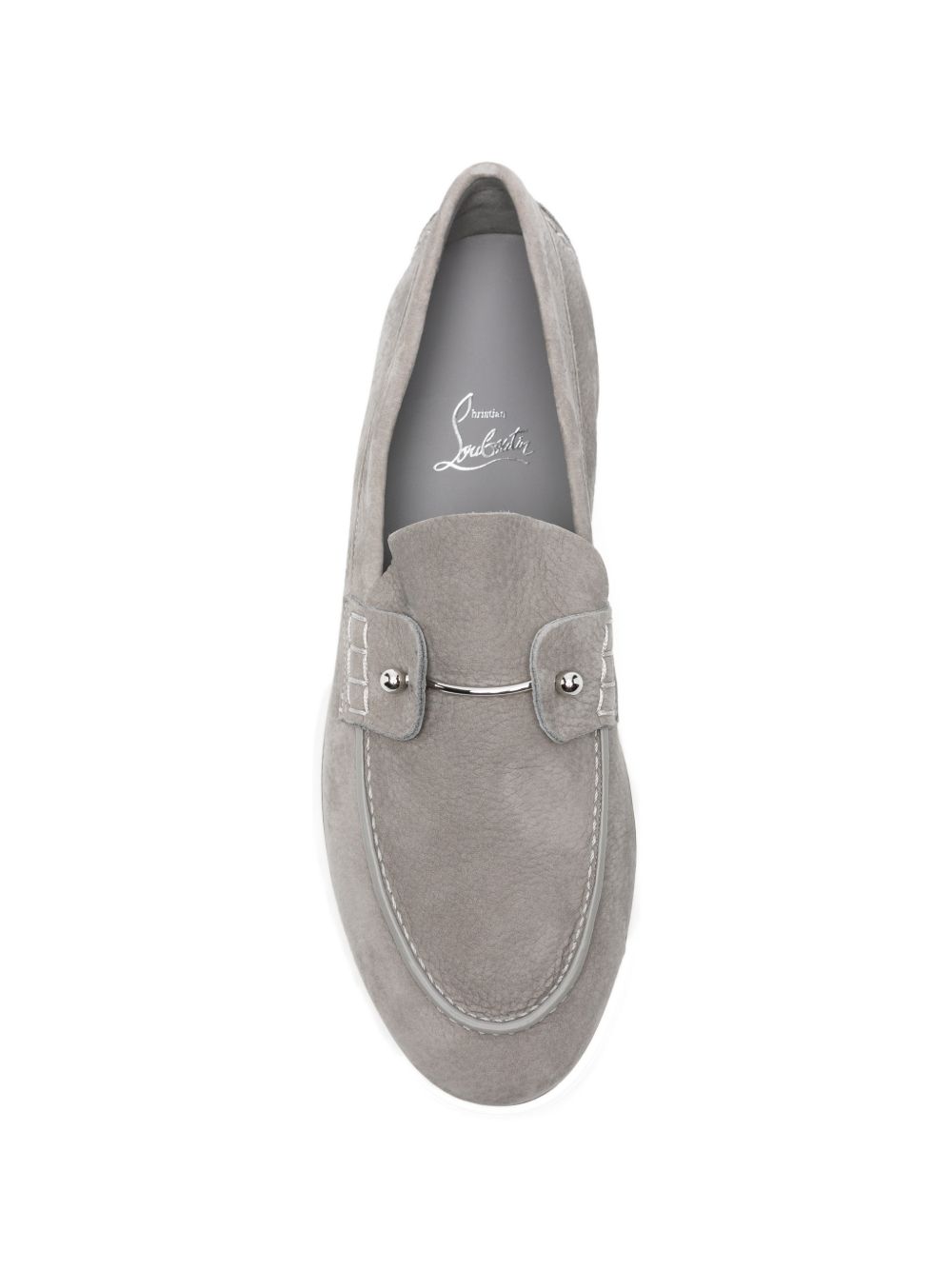 Christian Louboutin Men Chambeliboat Suede Leather Loafers
