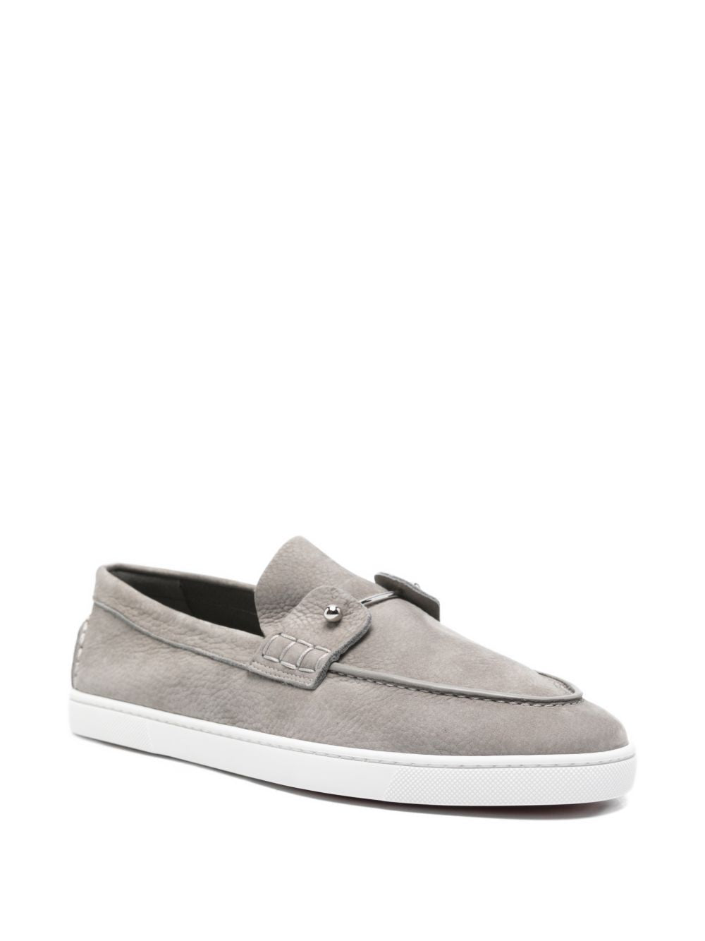 Christian Louboutin Men Chambeliboat Suede Leather Loafers