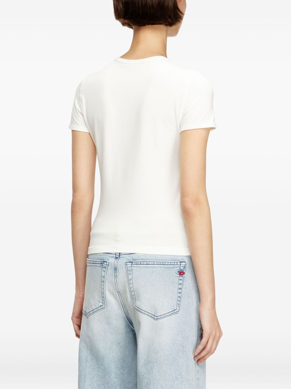 Diesel Women Logo Cotton T-Shirt
