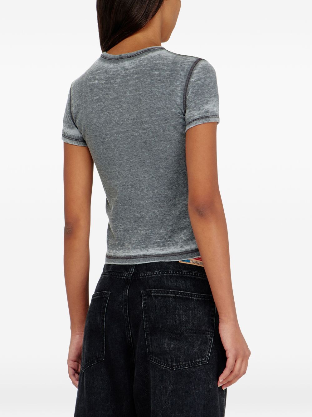 Diesel Women Cotton Blend T-Shirt